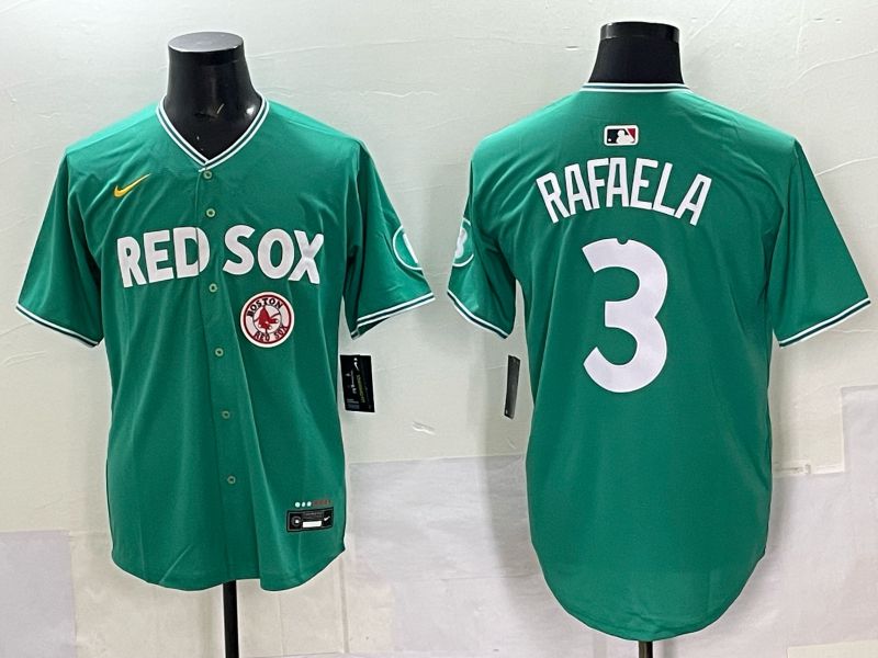 Men 2025 Boston Red Sox #3 Rafaela Drak Green Joint Name Nike MLB Jersey 038